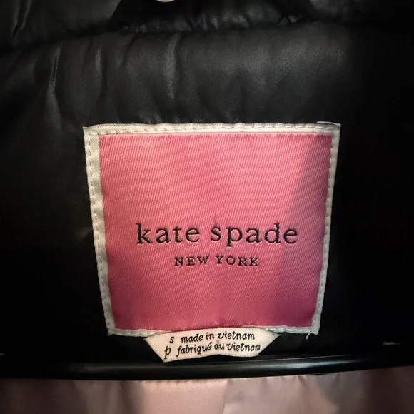 kate spade Black Quilted Puffer Jacket - Picture 7 of 7